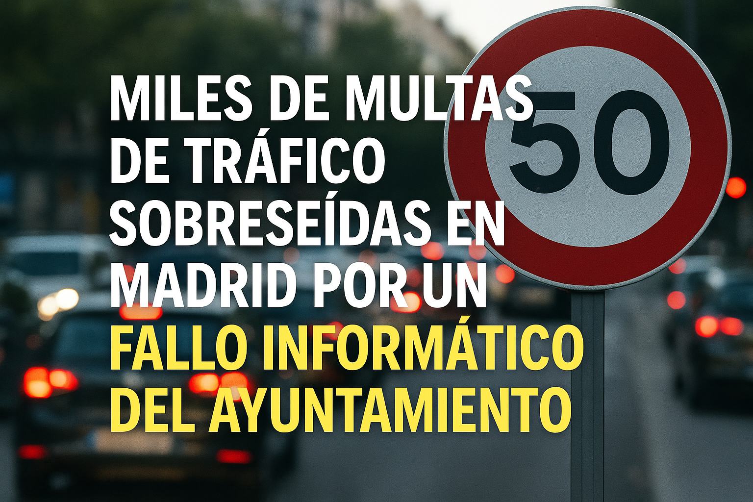 Miles de multas sobreseídas en Madrid por un fallo informático que dejó sin tramitar recursos legales