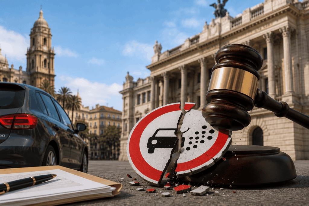 TSJ tumba ZBE en Málaga zonas de bajas emisiones málaga