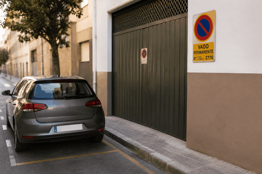 aparcar en mi vado vado permanente